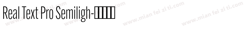 Real Text Pro Semiligh字体转换